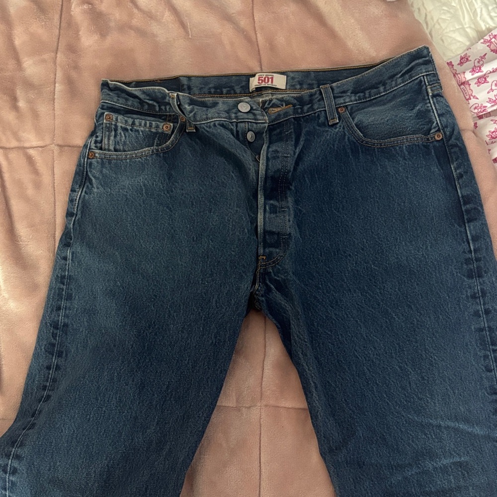 Levi's Men's Dark Blue Straight Jeans
